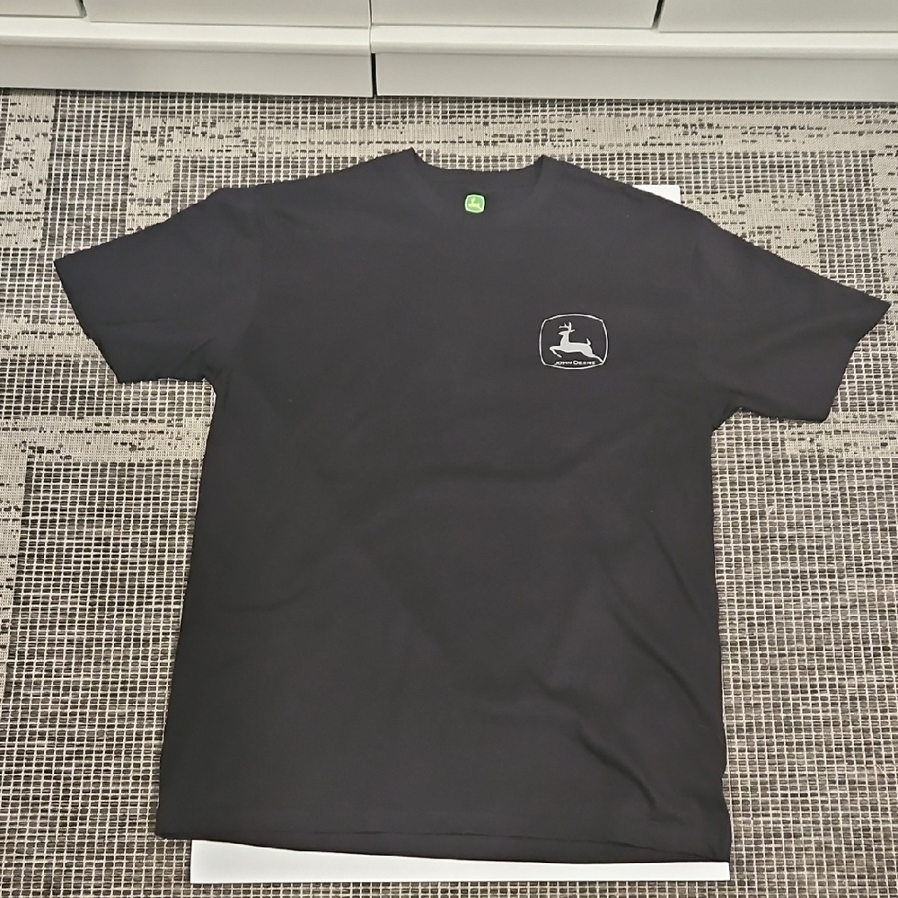 John Deere Black Short Sleeve Tee